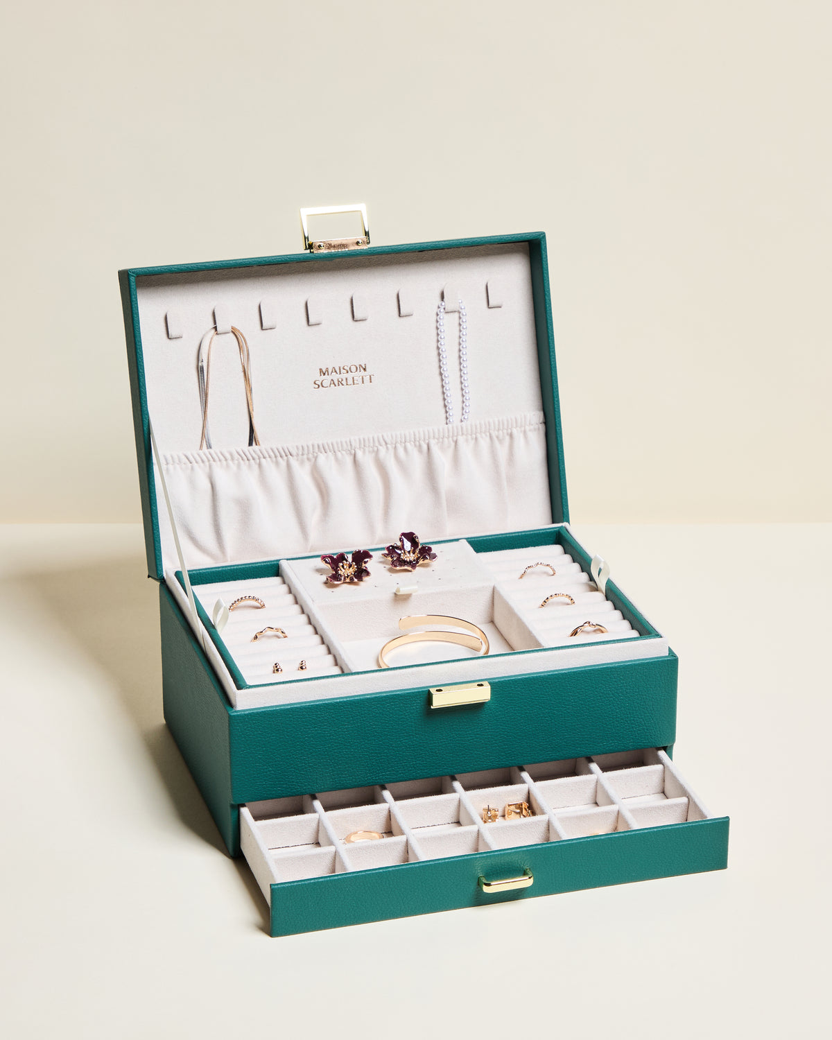 Denise PU leather jewelry box