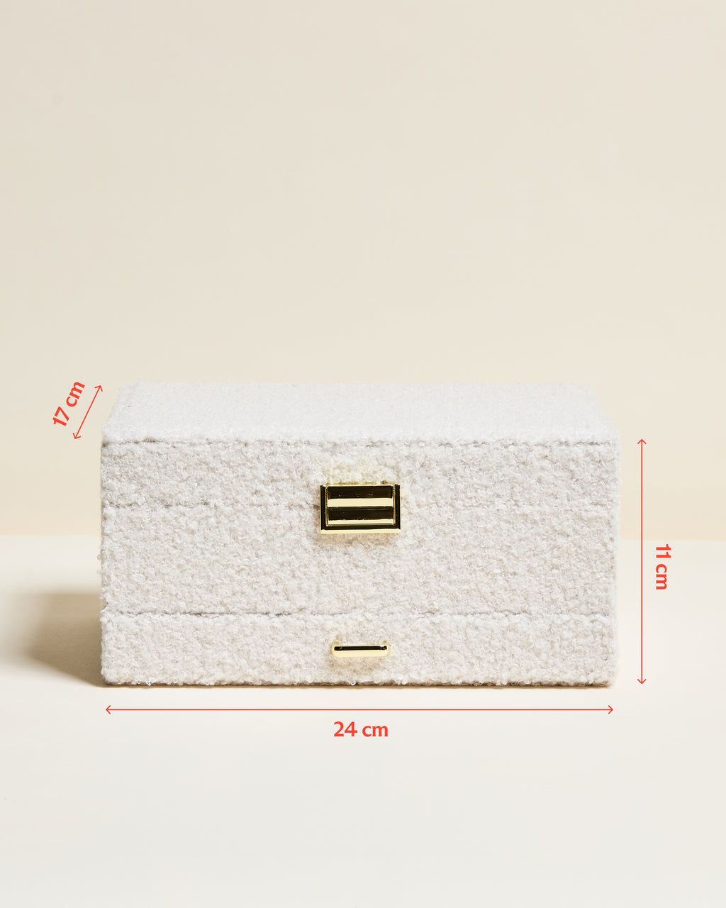 Denise bouclé jewelry box