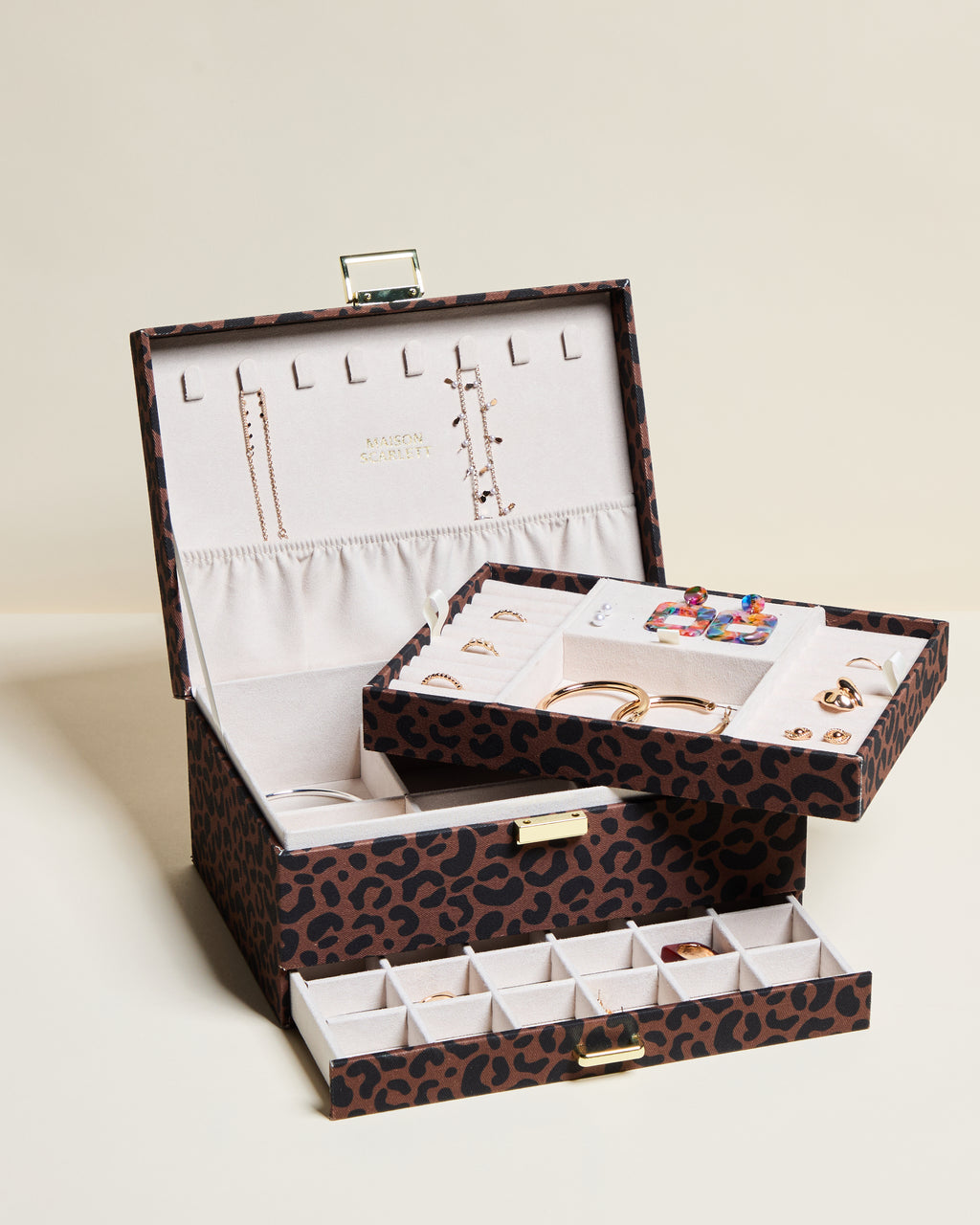 Denise Leopard Jewelry Box
