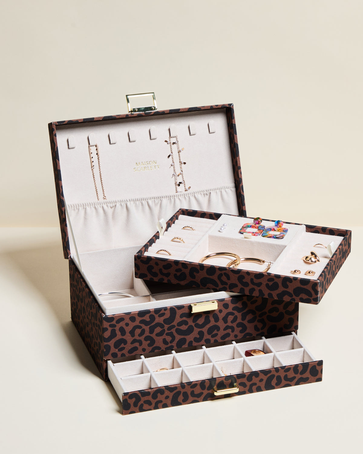 Denise Leopard Jewelry Box