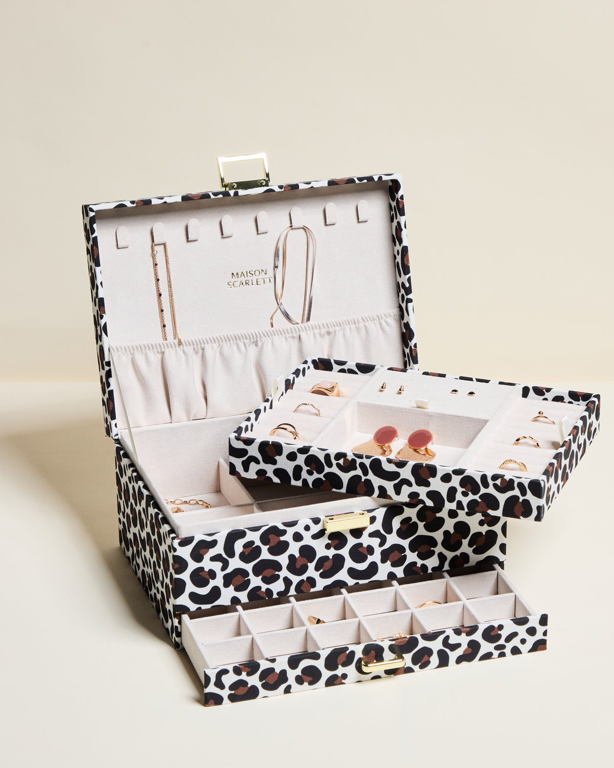 Denise Leopard Jewelry Box