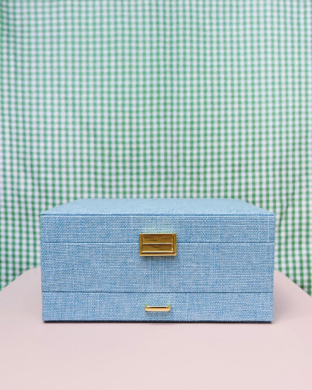 Denise linen effect jewelry box