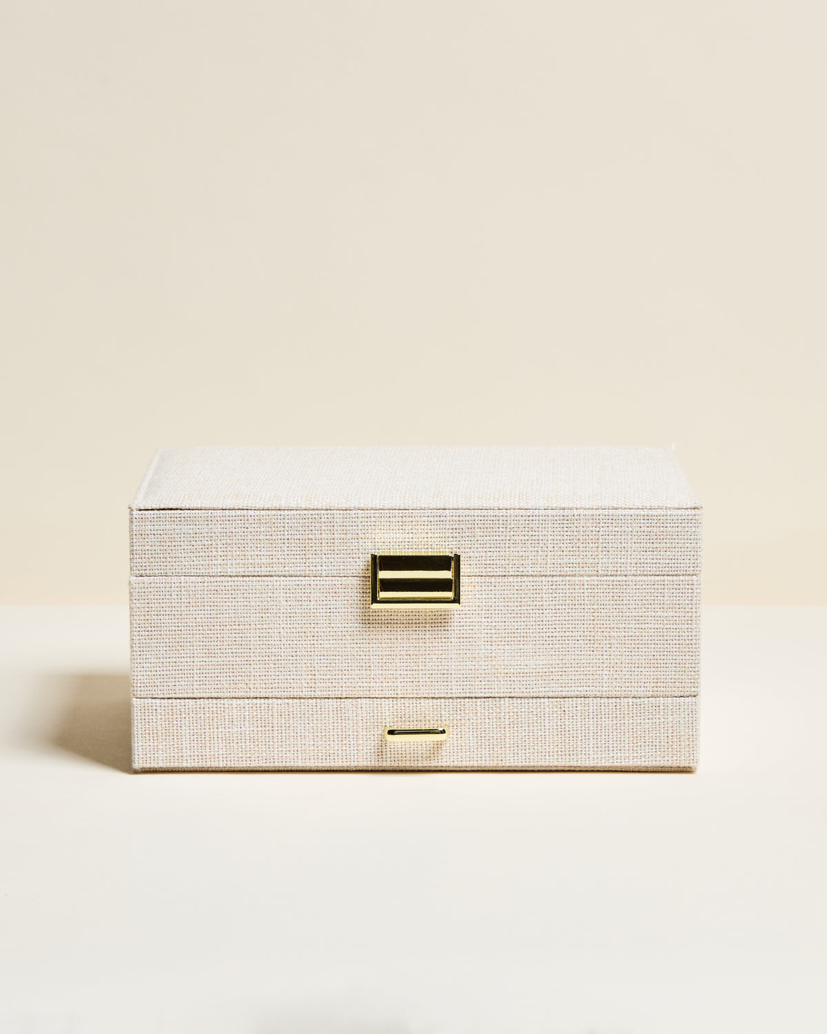 Denise linen effect jewelry box