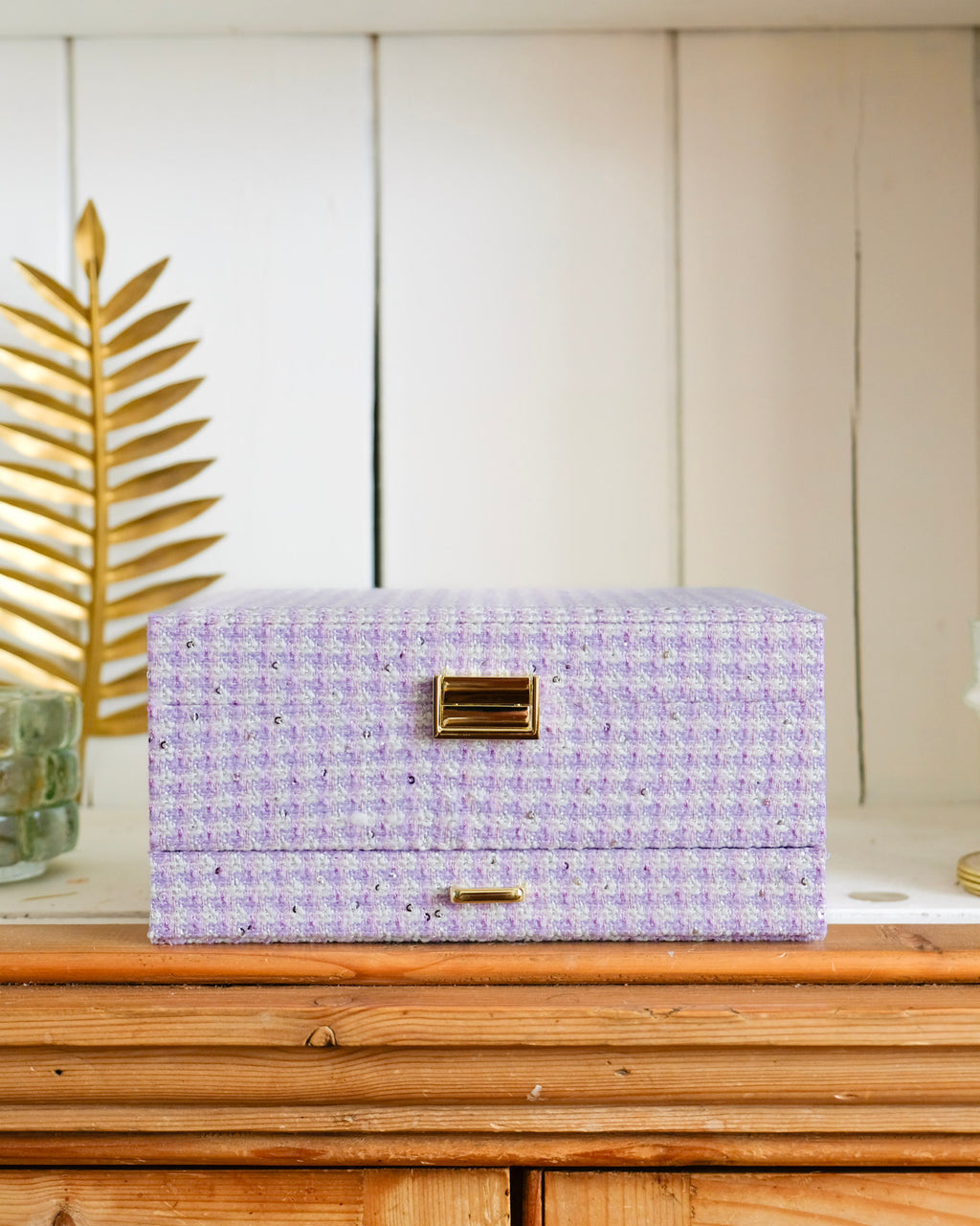 Denise houndstooth jewelry box - outlet