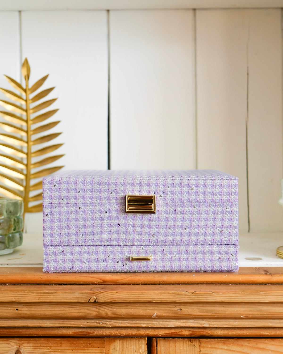 Denise houndstooth jewelry box - outlet