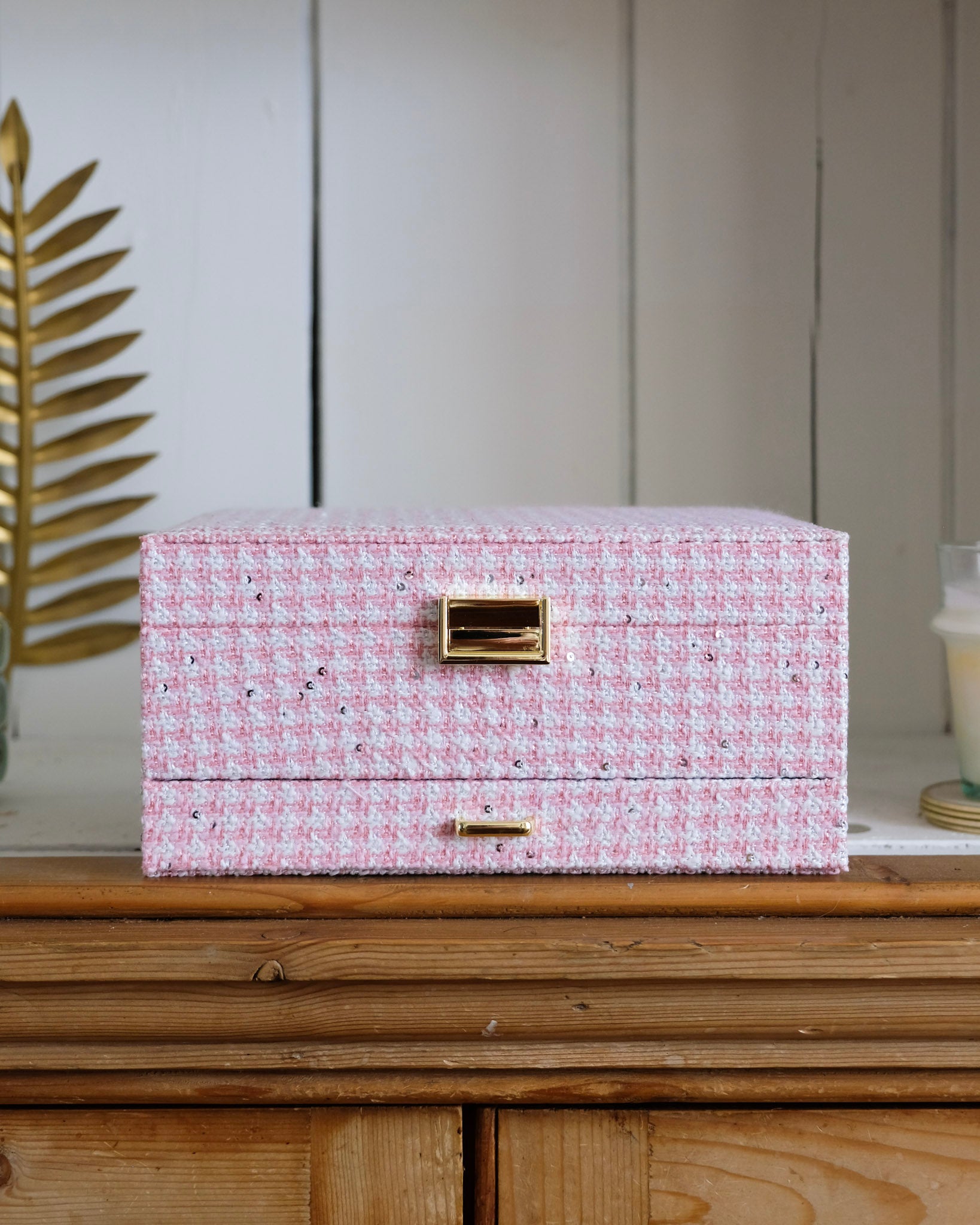 Denise houndstooth jewelry box - outlet