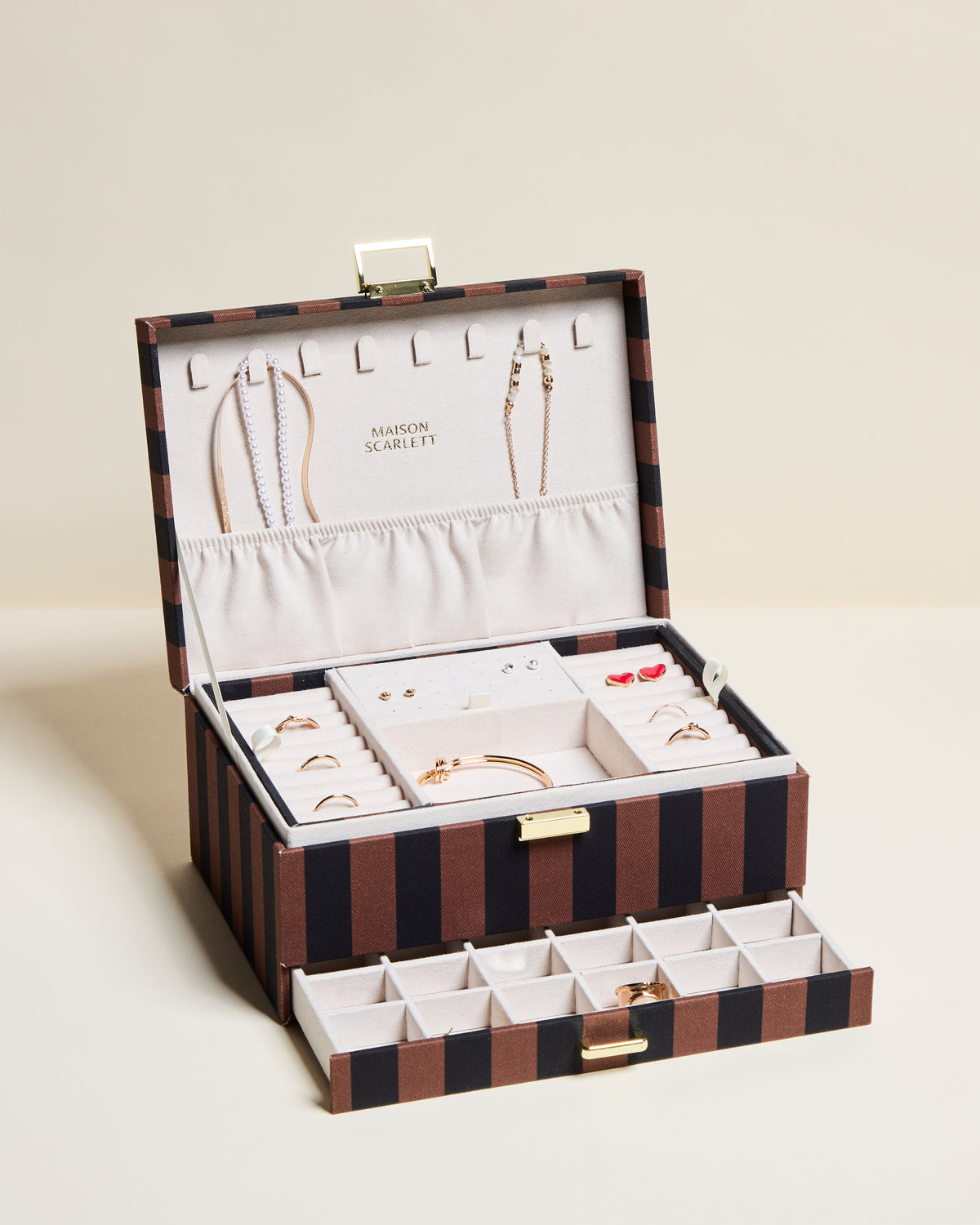 Denise Stripes Jewelry Box