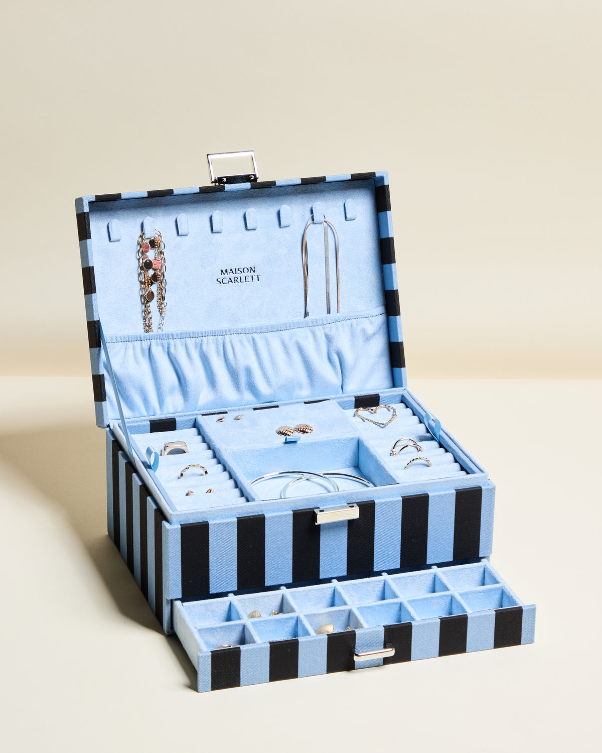 Denise Stripes Jewelry Box