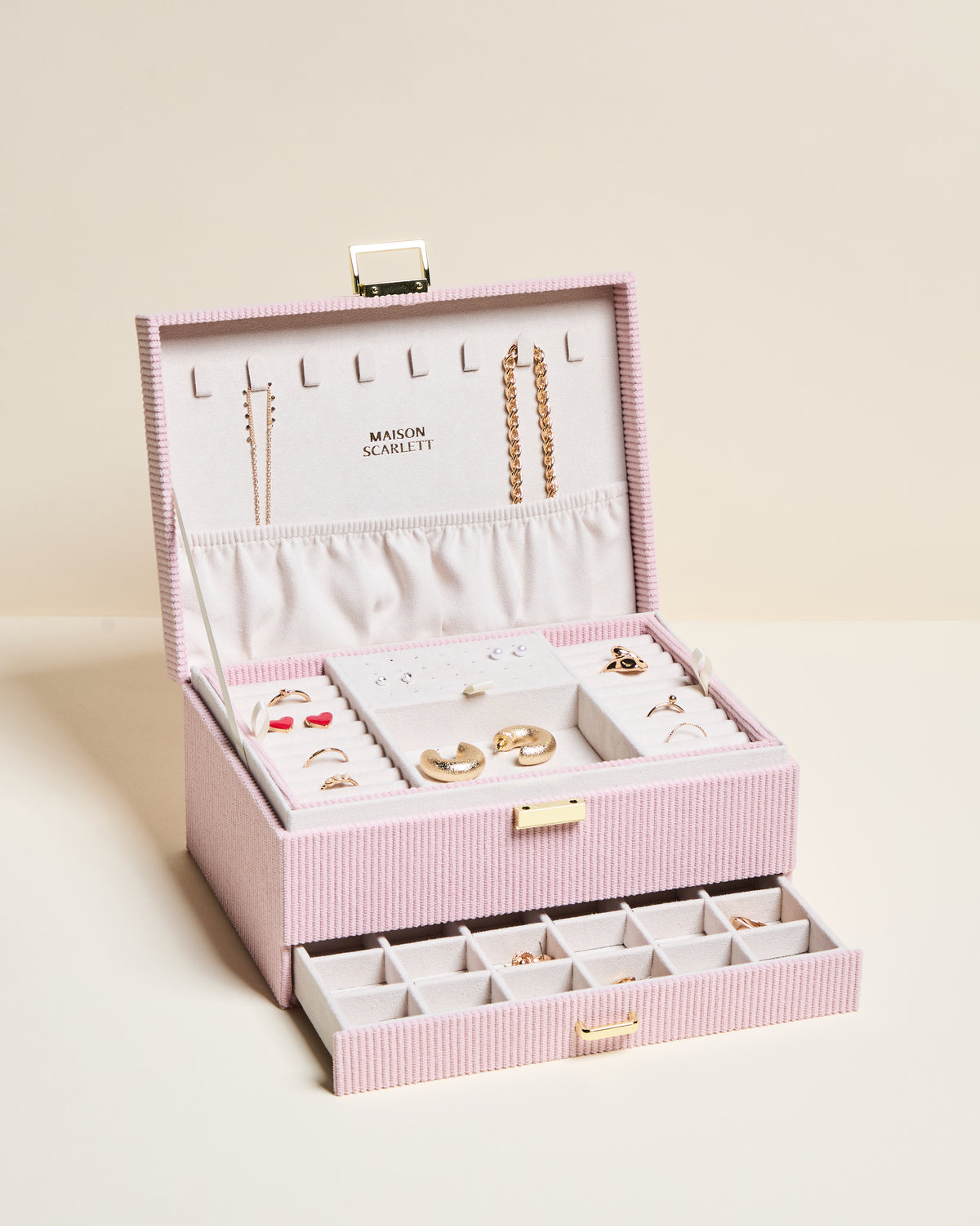 Denise corduroy jewelry box