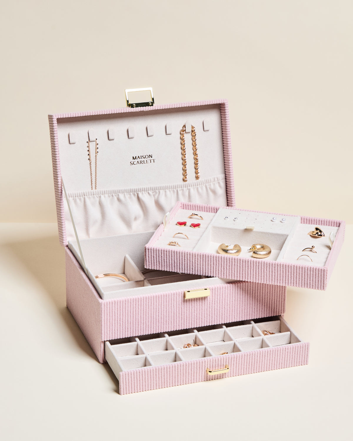 Denise corduroy jewelry box