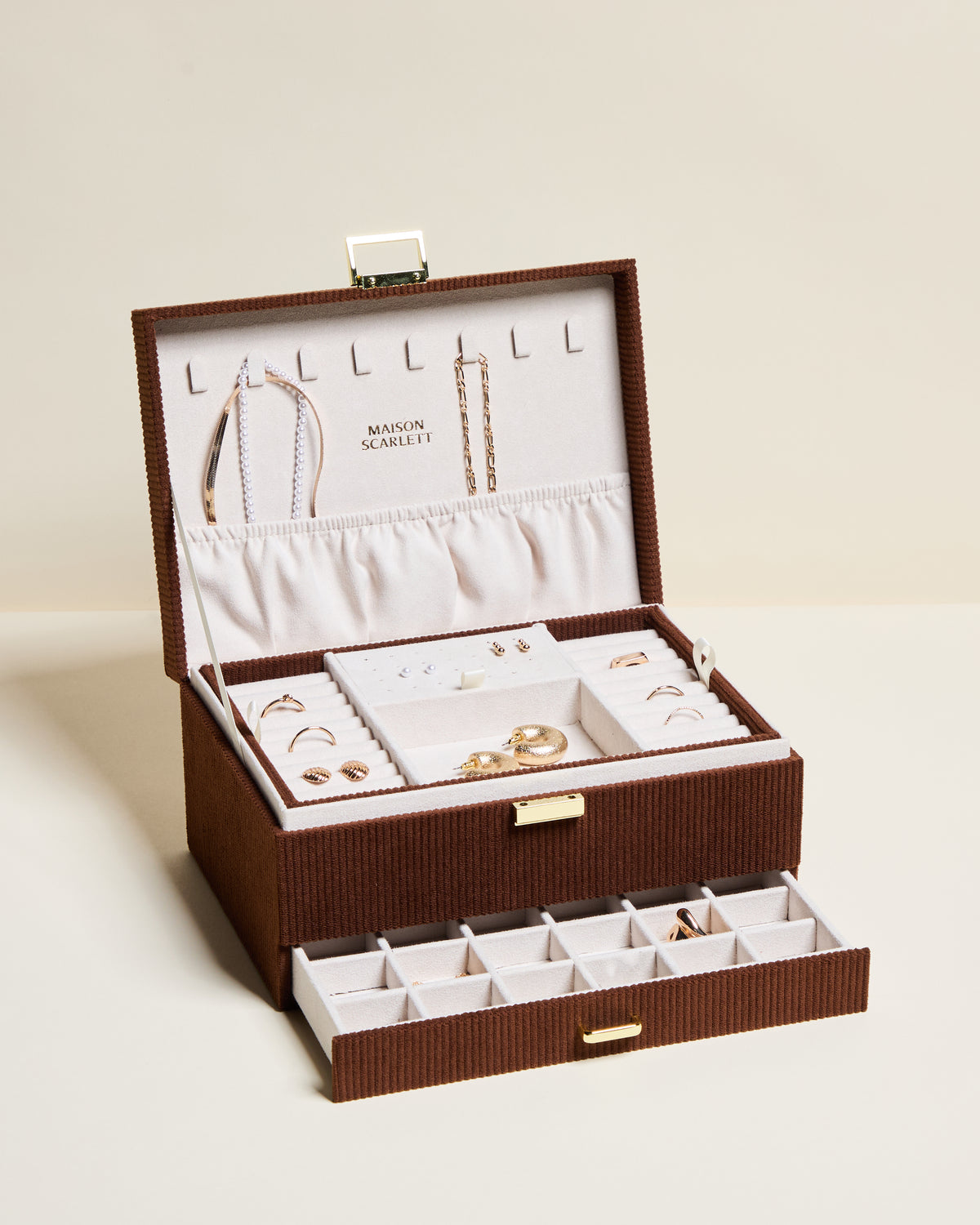 Denise corduroy jewelry box