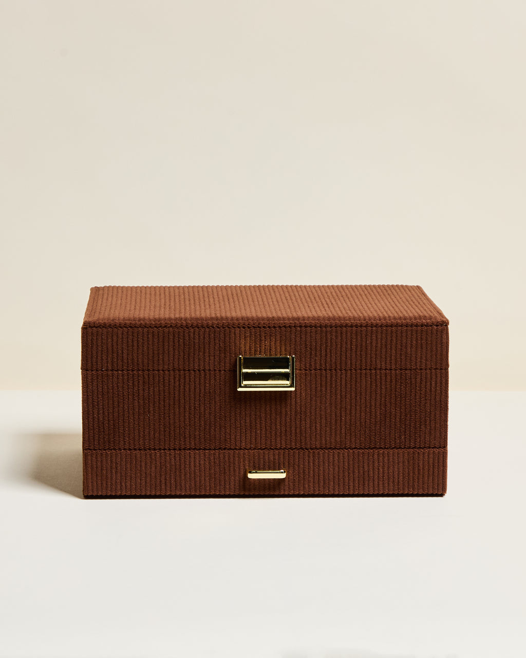 Denise corduroy velvet jewelry box