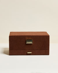 Denise corduroy velvet jewelry box