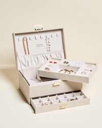Denise corduroy velvet jewelry box