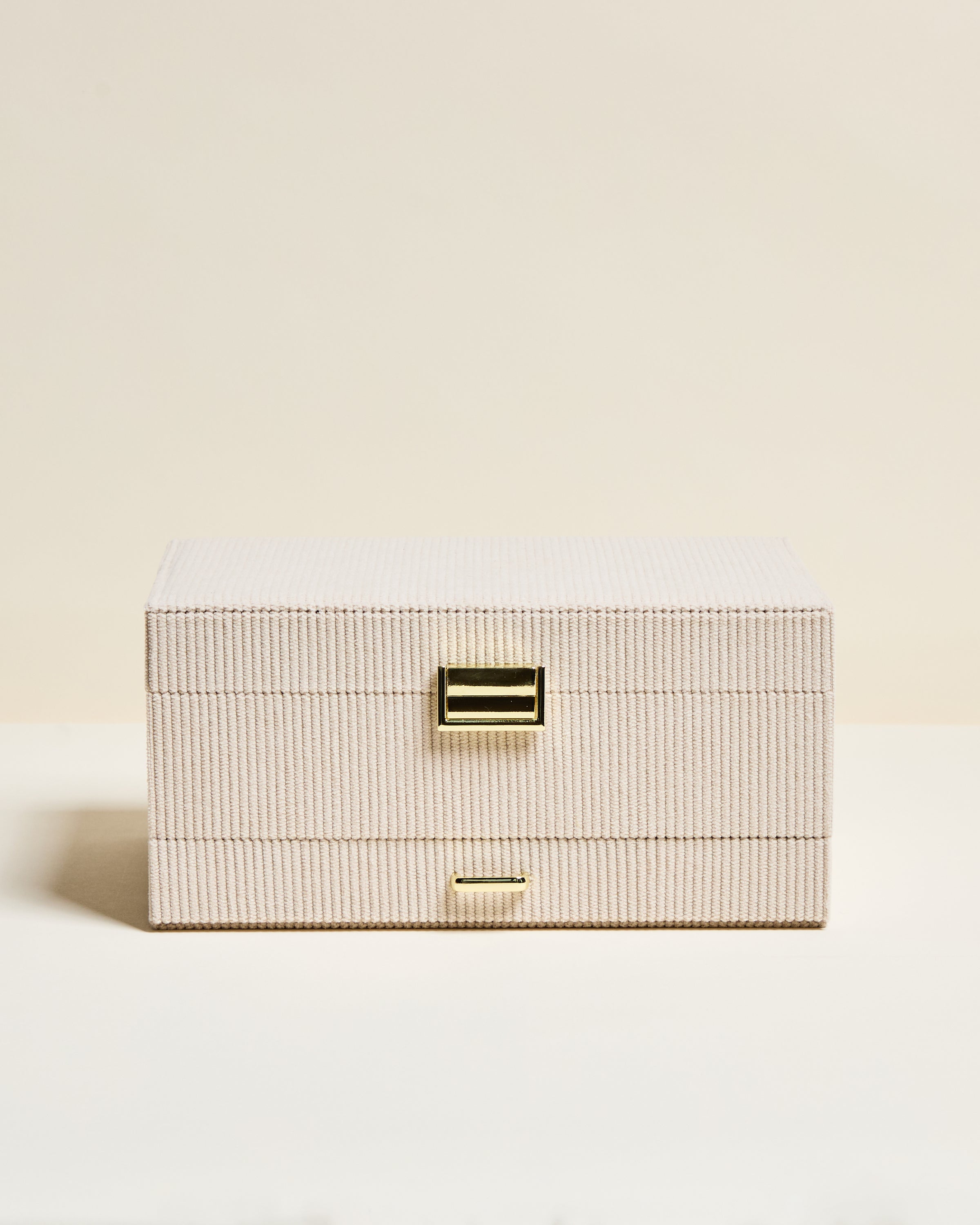 Denise corduroy velvet jewelry box