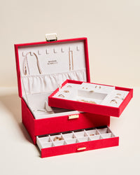 Denise corduroy velvet jewelry box