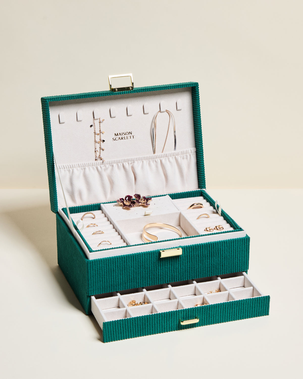Denise corduroy jewelry box