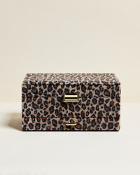 Denise leopard velvet jewelry box