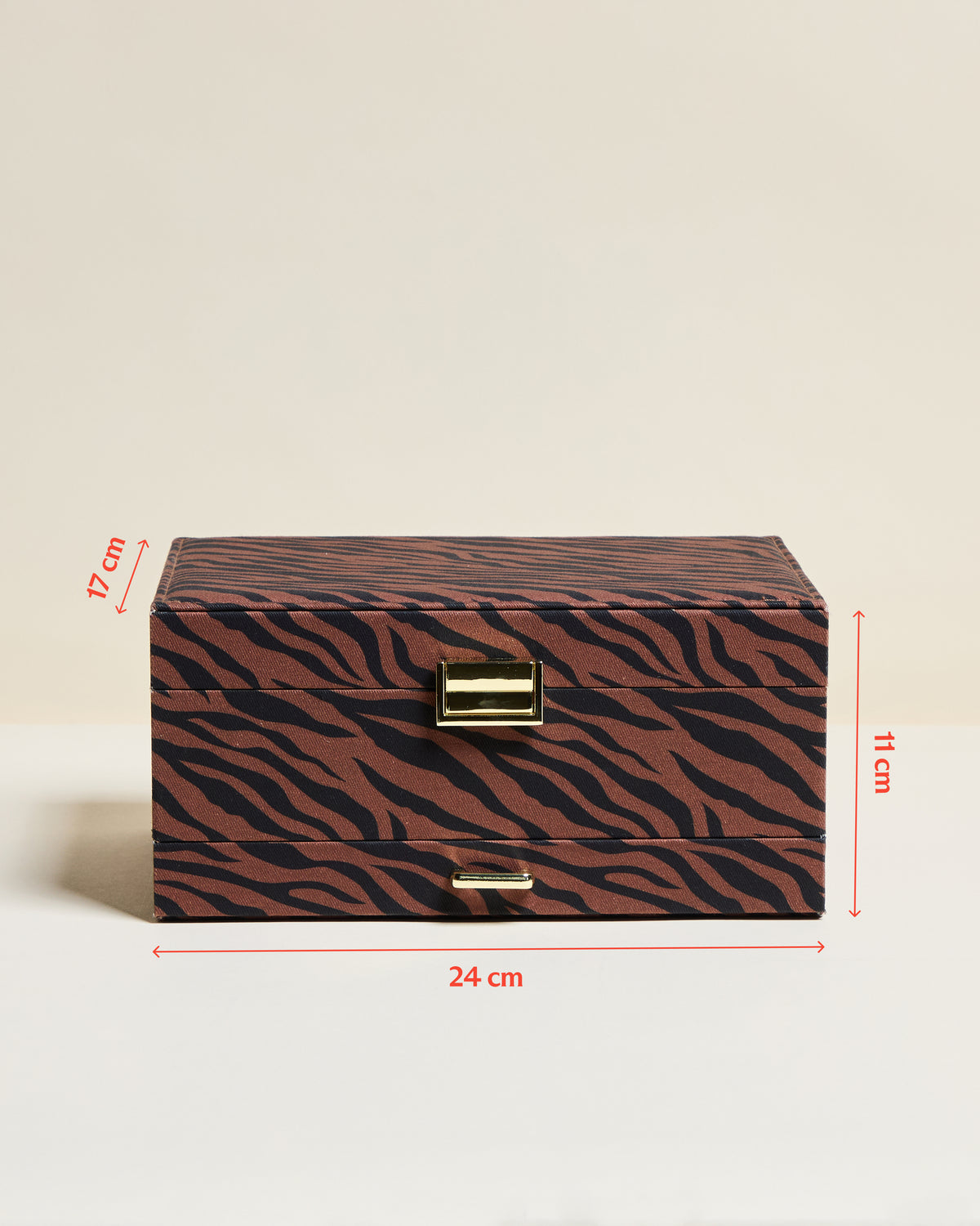 Denise Zebra Jewelry Box