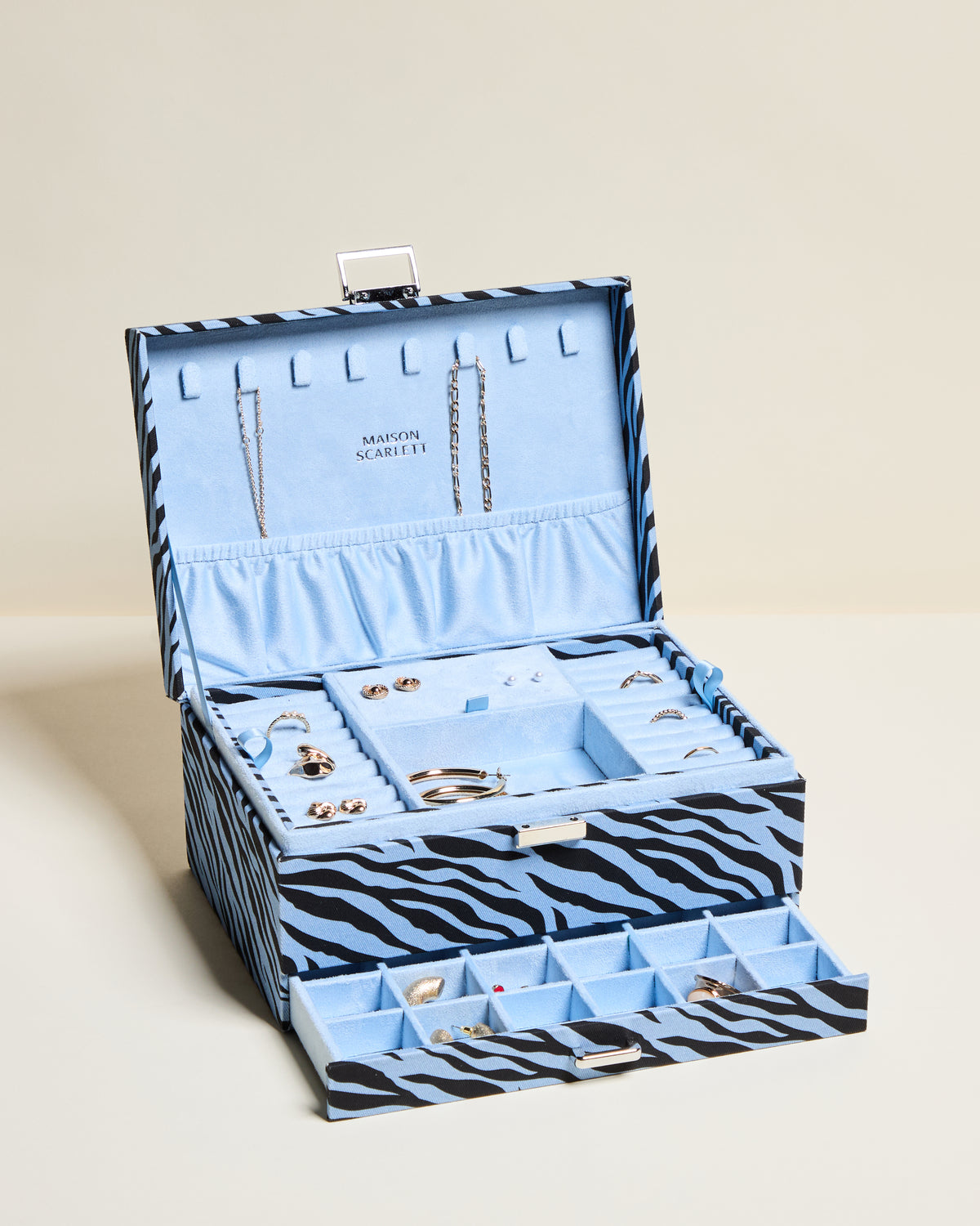 Denise Zebra Jewelry Box