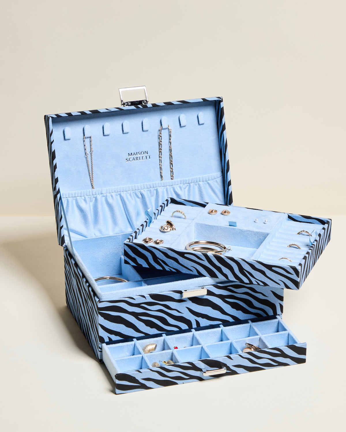 Denise Zebra Jewelry Box