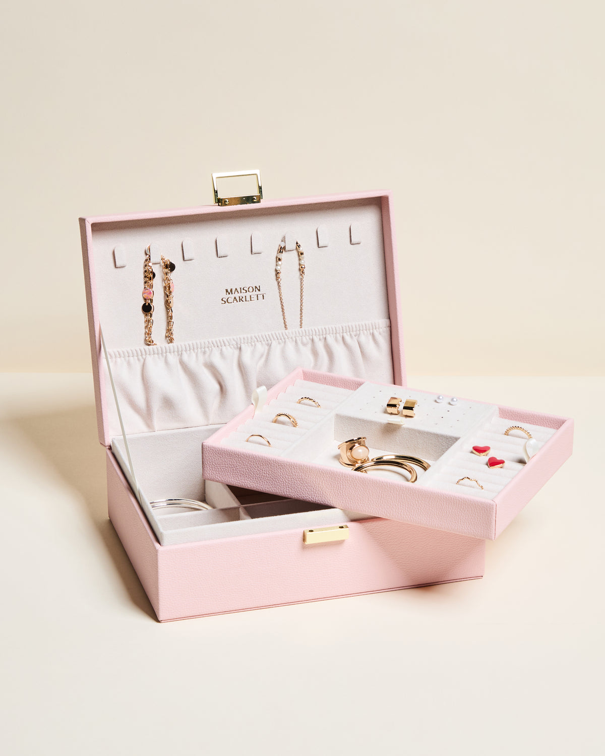 Louise PU leather jewelry box