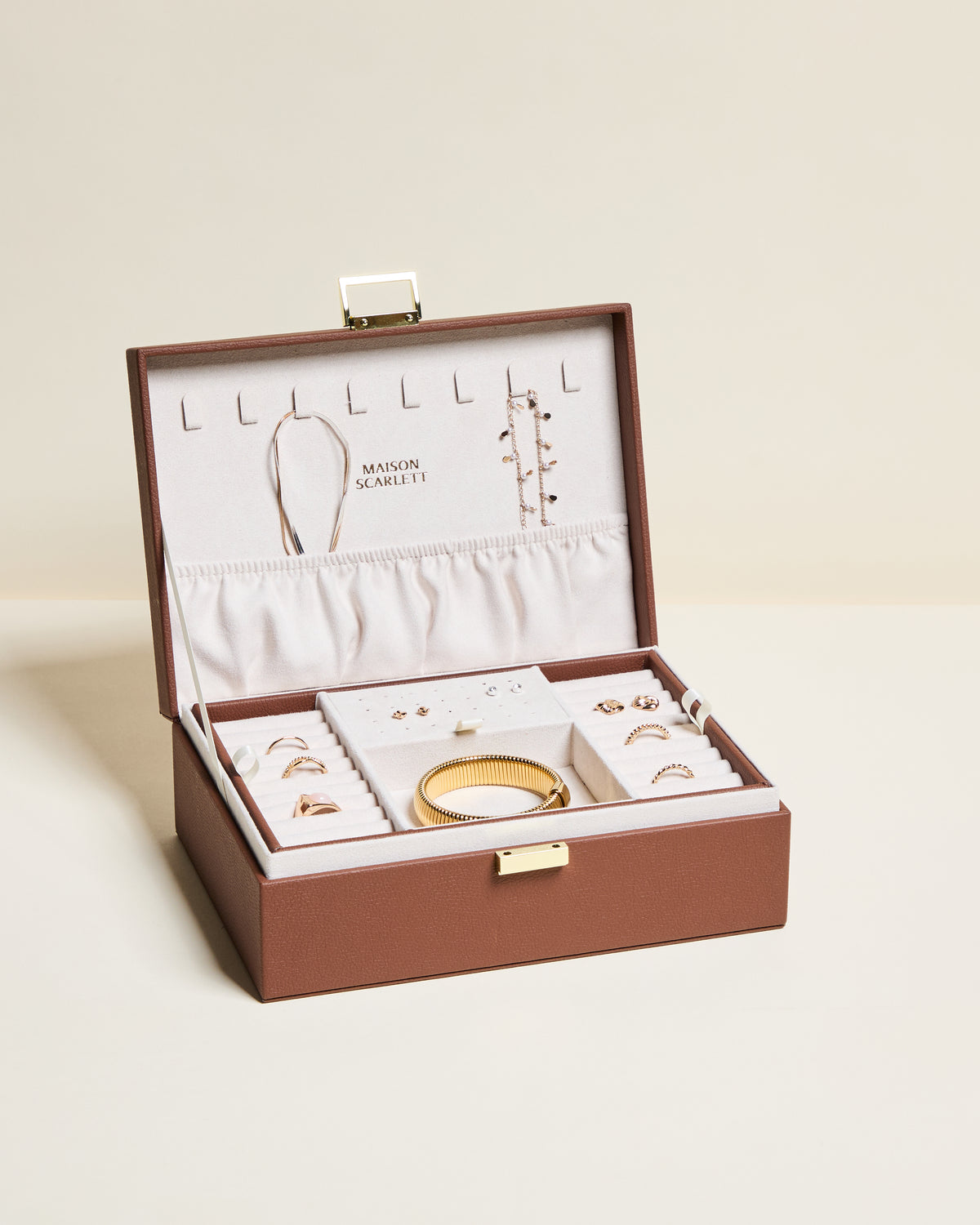 Louise PU leather jewelry box