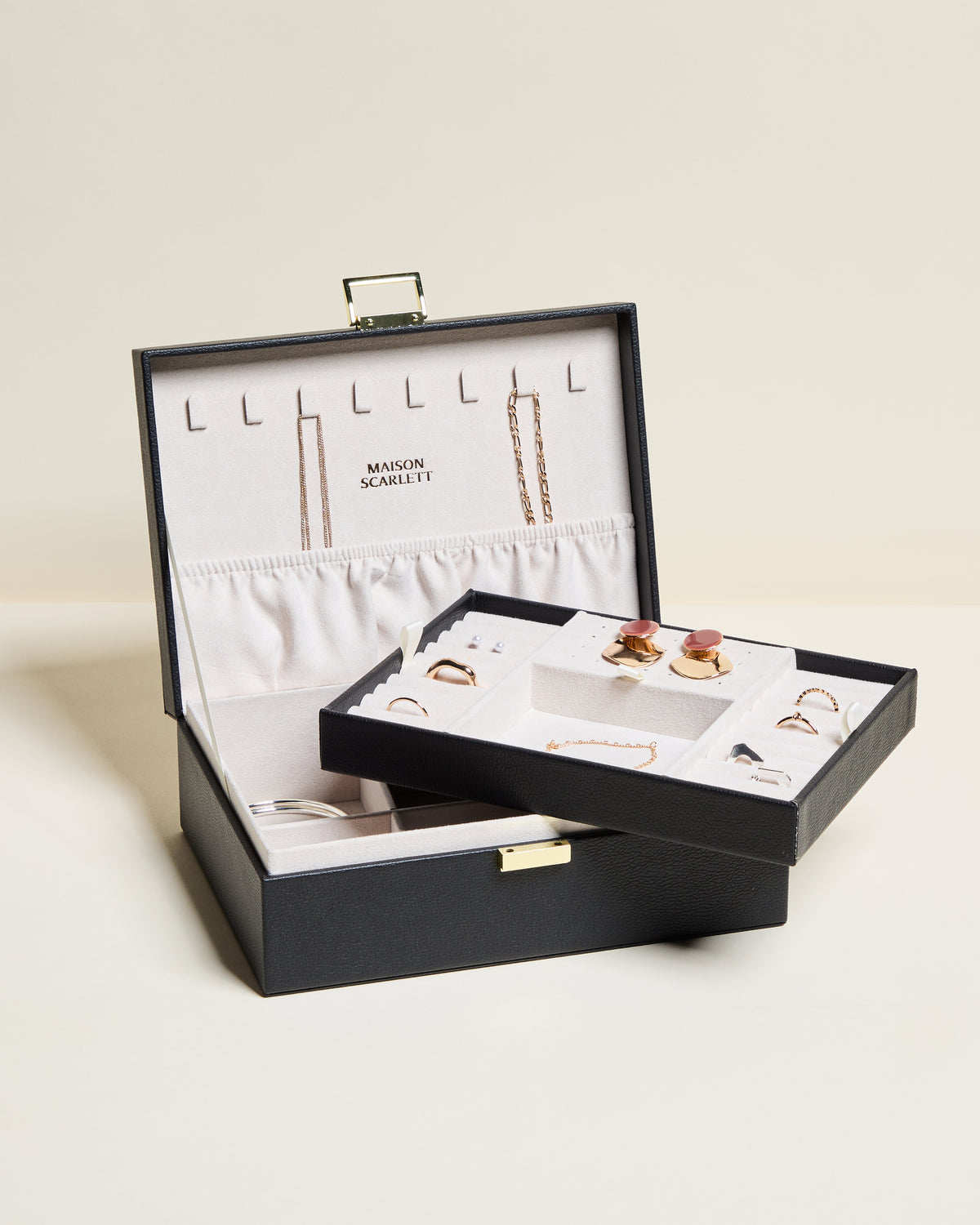 Louise PU leather jewelry box