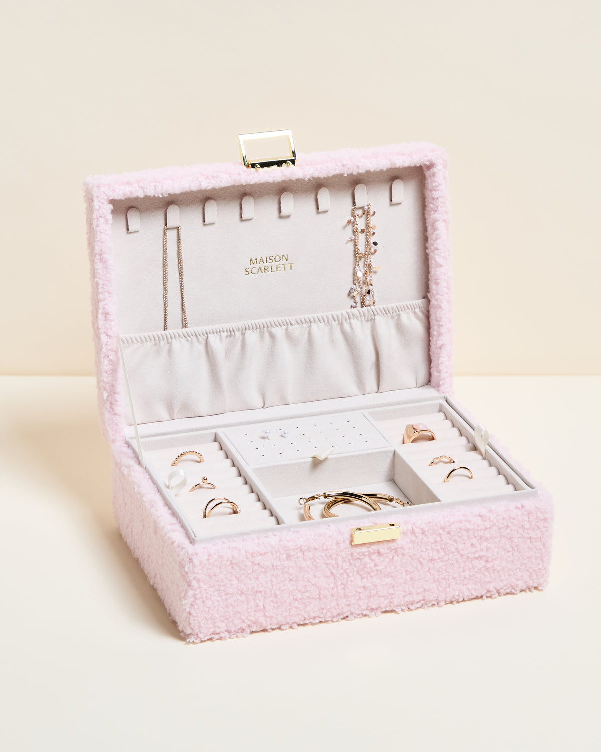 Louise bouclé jewelry box