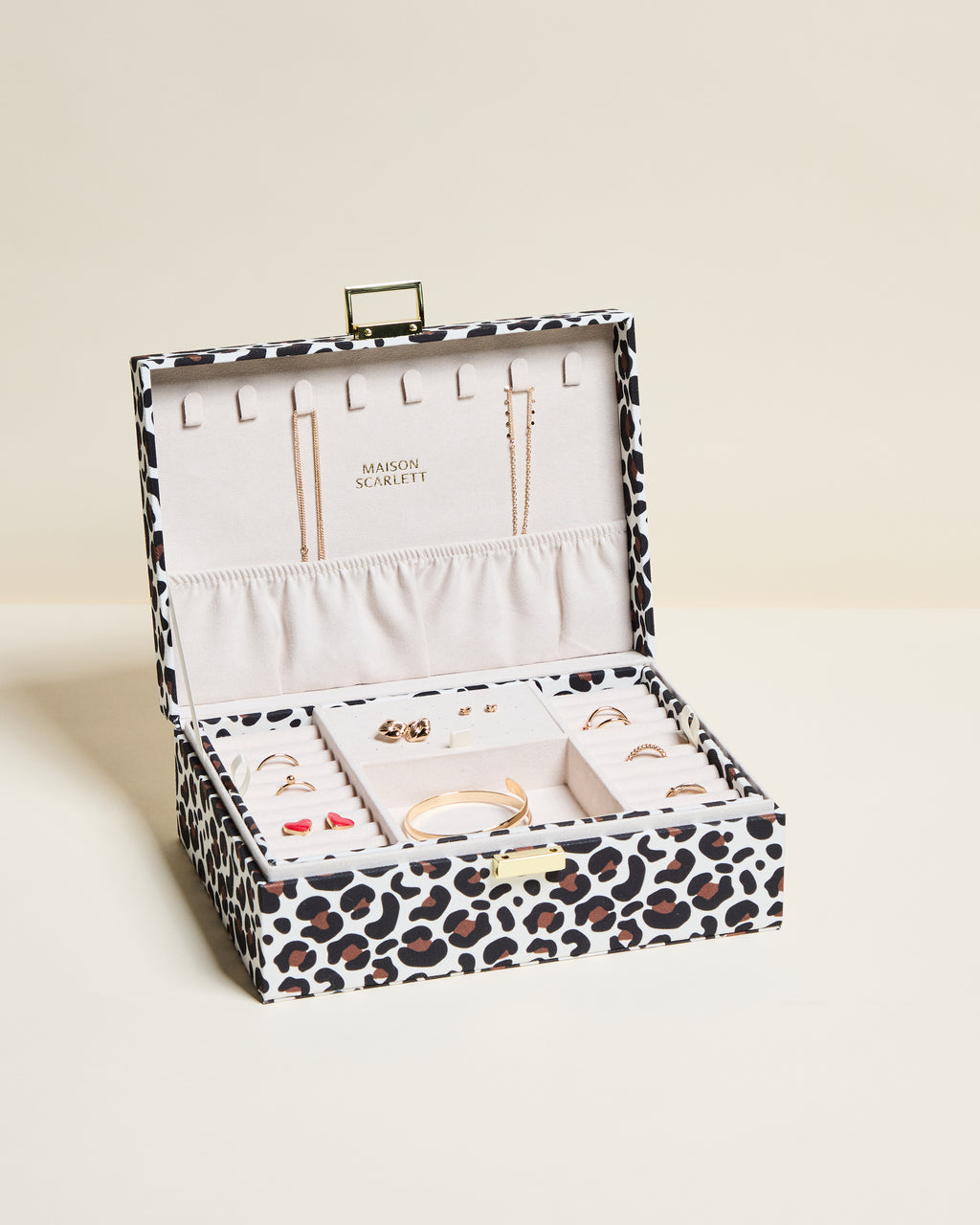 Louise Leopard Jewelry Box