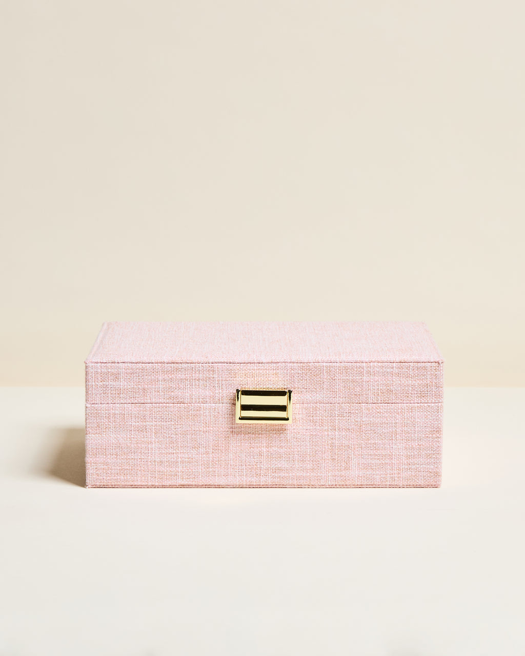 Louise Linen-Look Jewelry Box