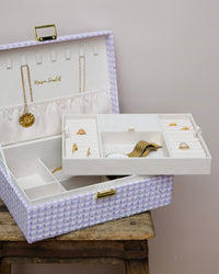 Louise Houndstooth Jewelry Box - Outlet