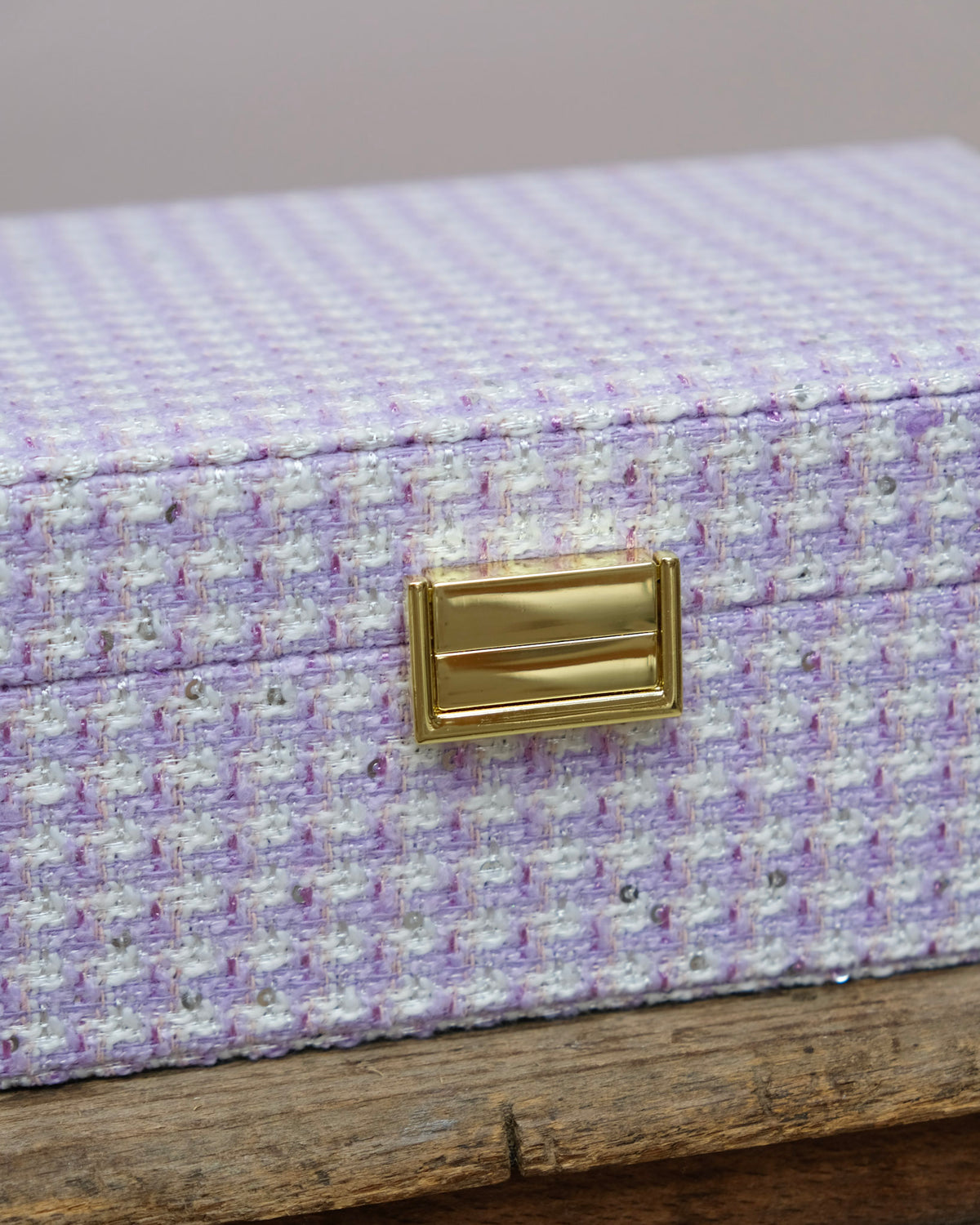 Louise Houndstooth Jewelry Box - Outlet