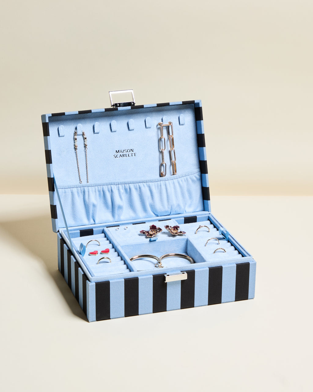 Louise Stripes Jewelry Box