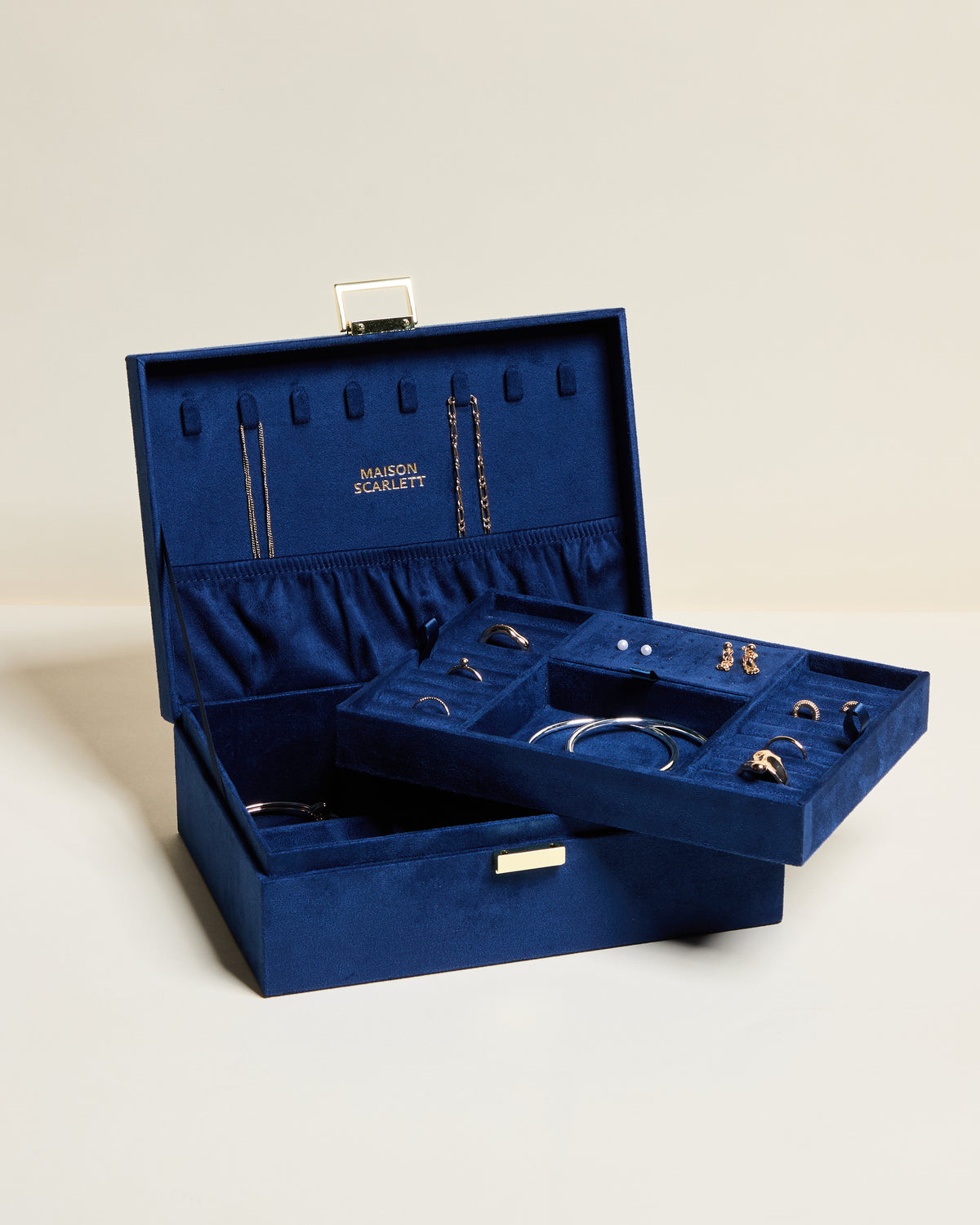Louise Velvet Jewelry Box