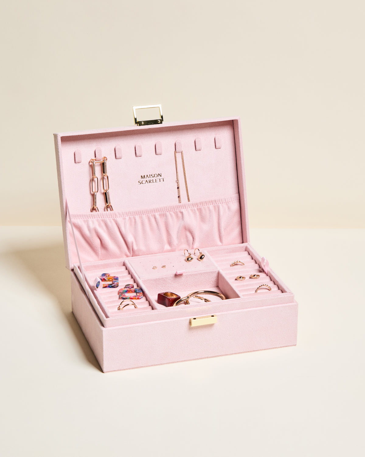 Louise Velvet Jewelry Box