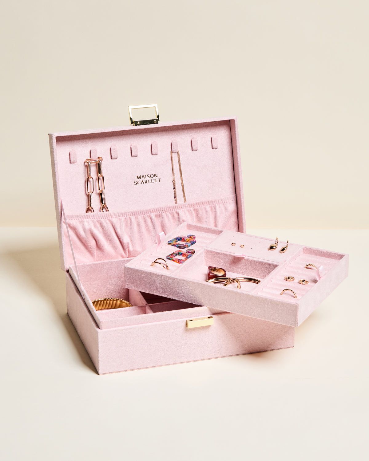Louise Velvet Jewelry Box