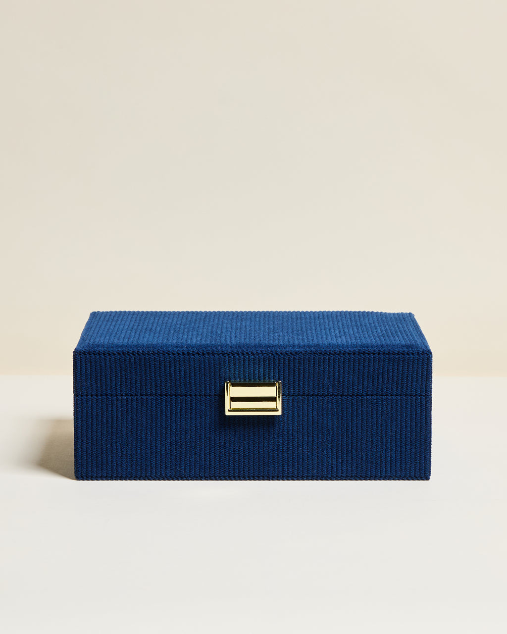 Louise corduroy velvet jewellery box