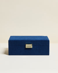 Louise corduroy velvet jewellery box