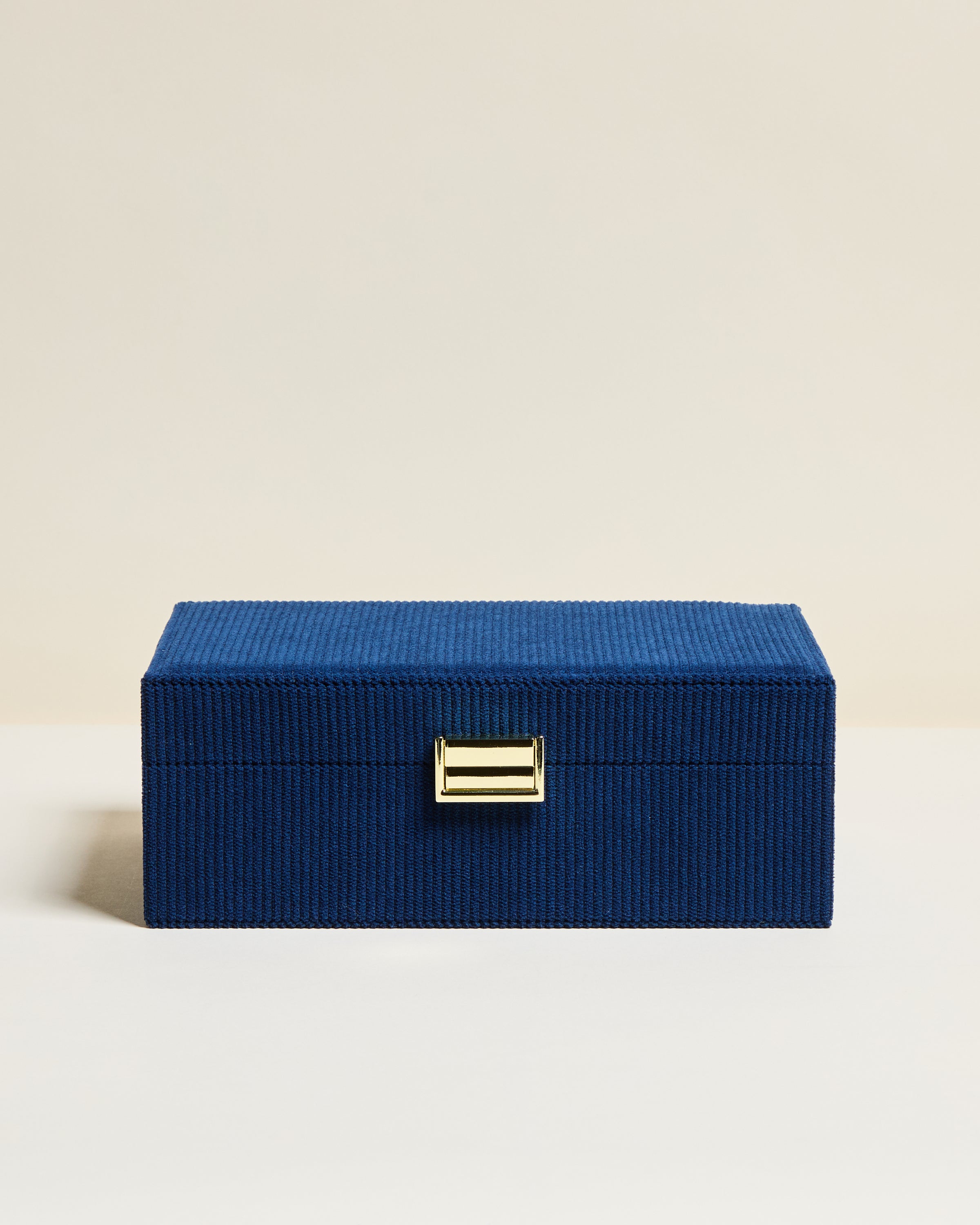 Louise corduroy velvet jewellery box