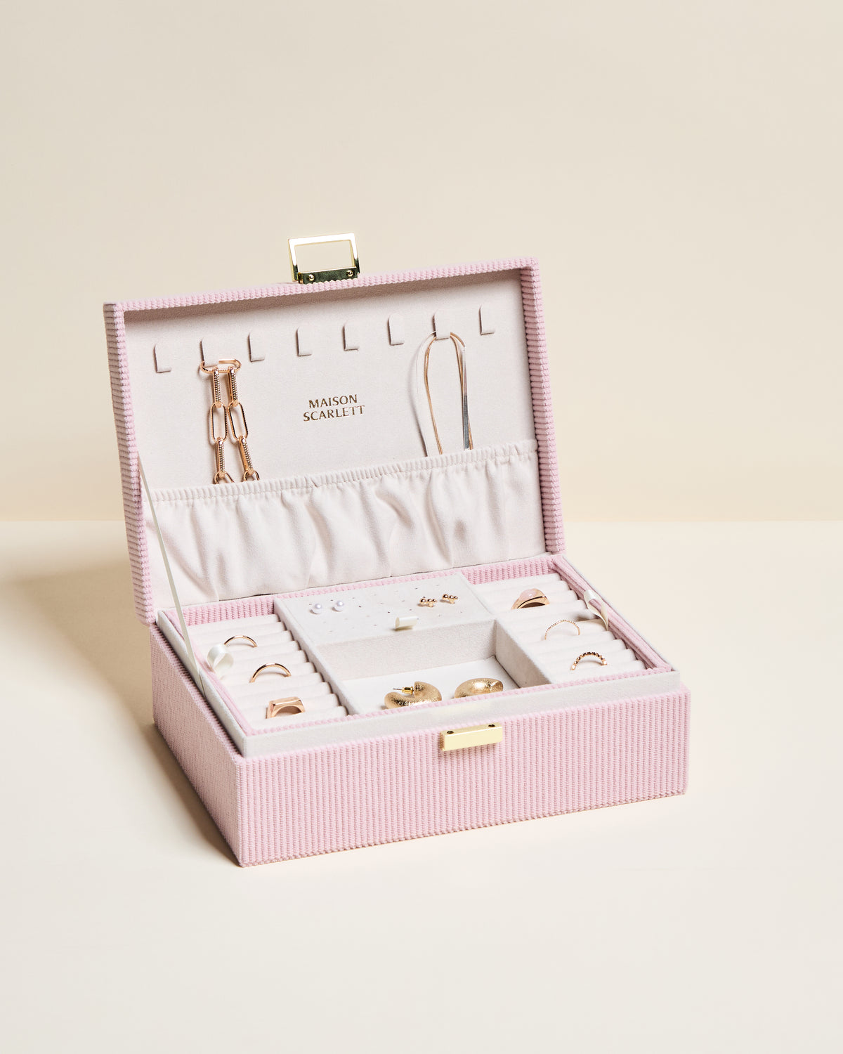 Louise corduroy jewelry box