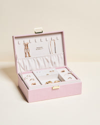 Louise corduroy velvet jewellery box