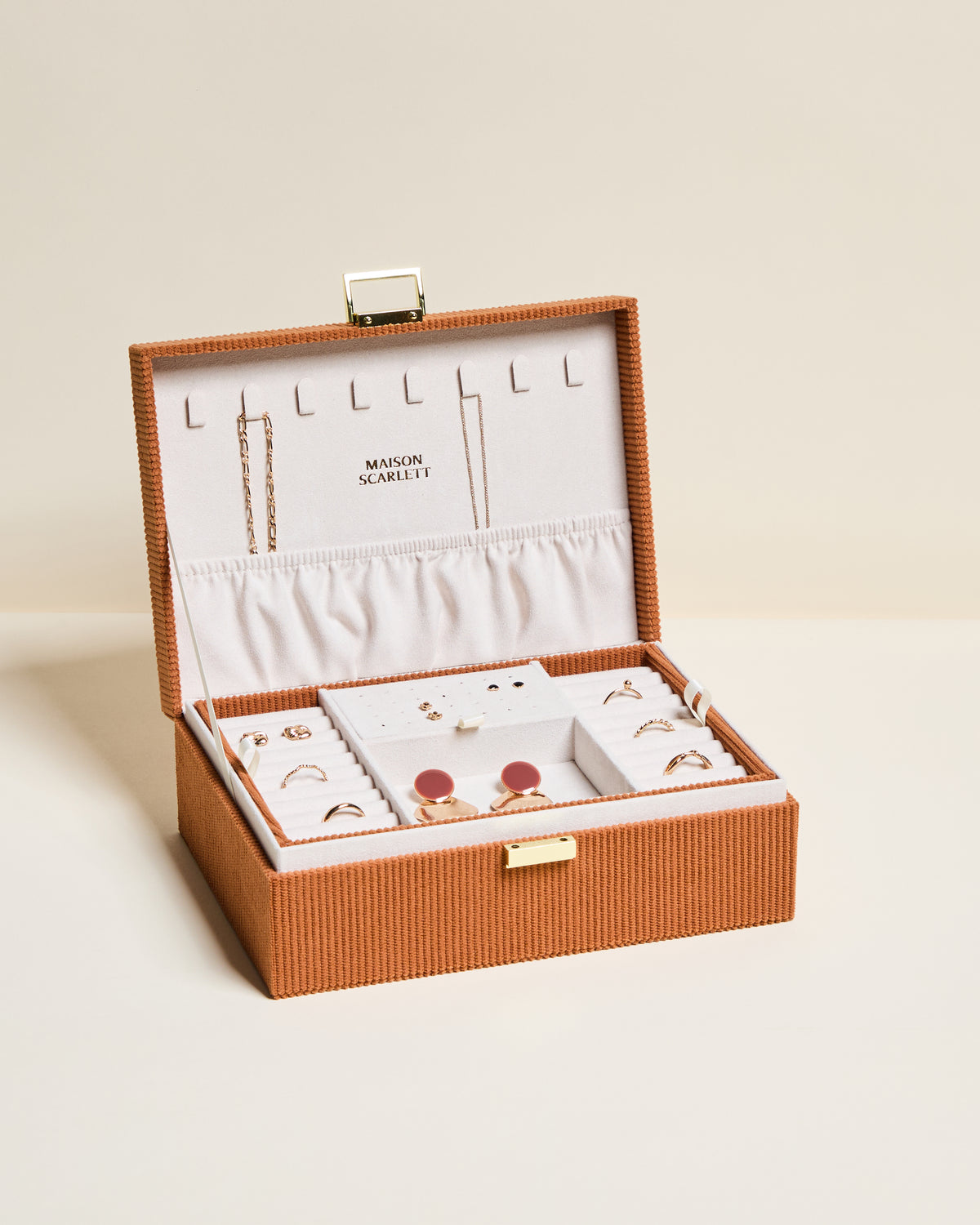 Louise corduroy jewelry box