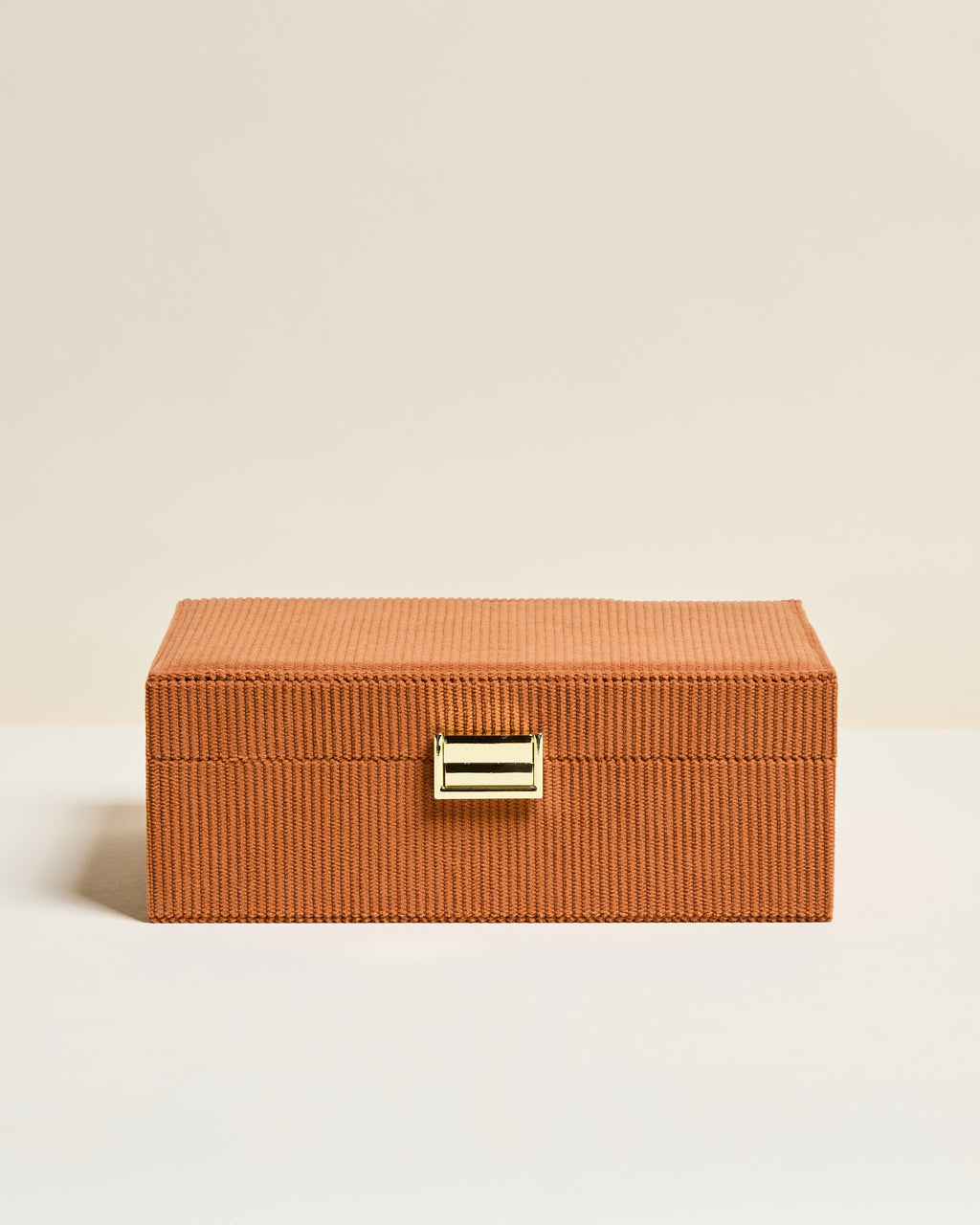 Louise corduroy velvet jewellery box