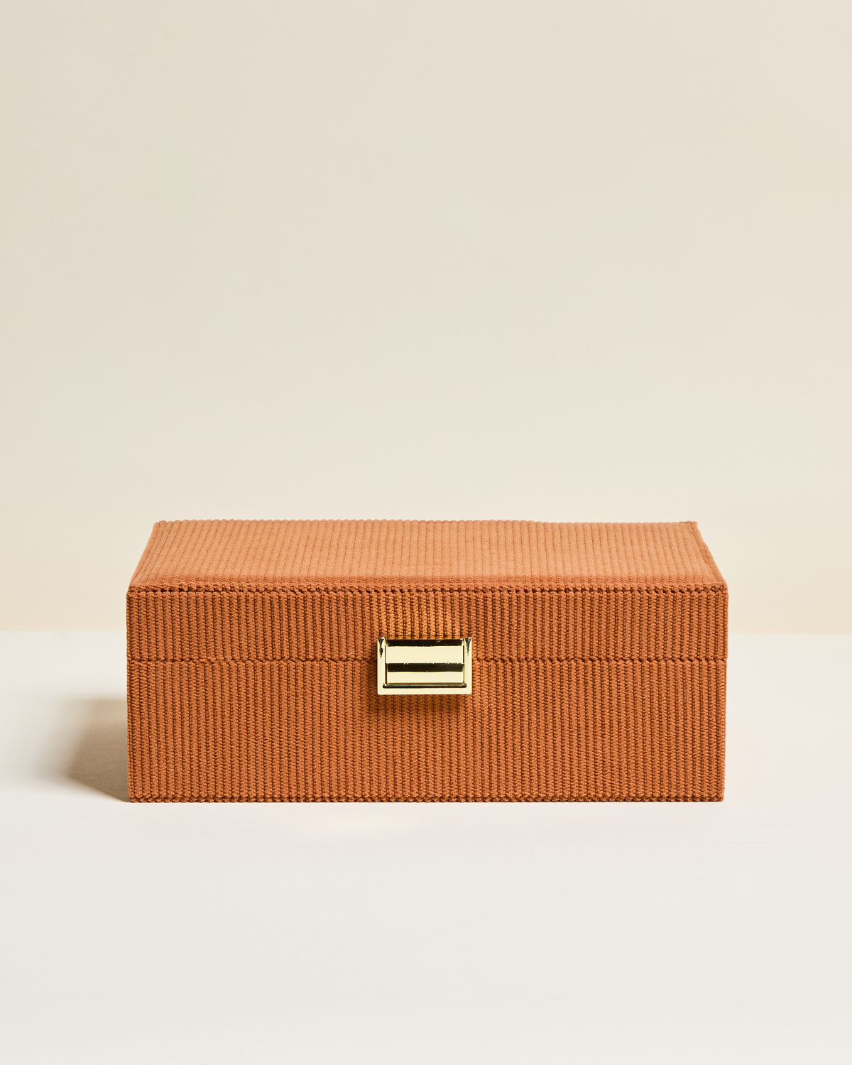 Louise corduroy velvet jewellery box