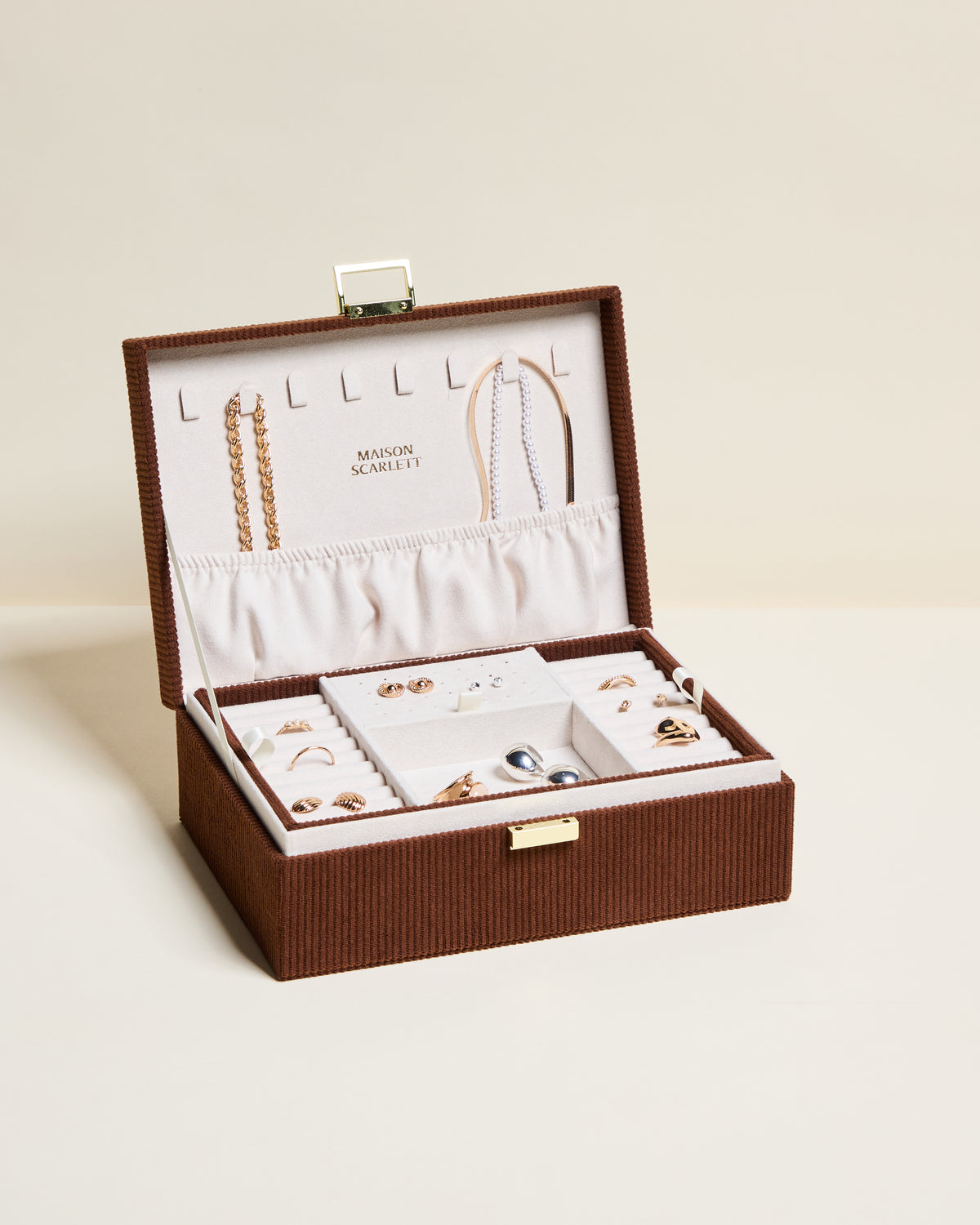 Louise corduroy jewelry box