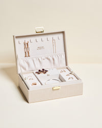 Louise corduroy velvet jewellery box
