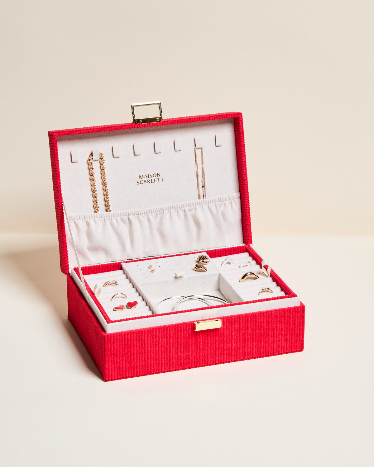 Louise corduroy jewelry box