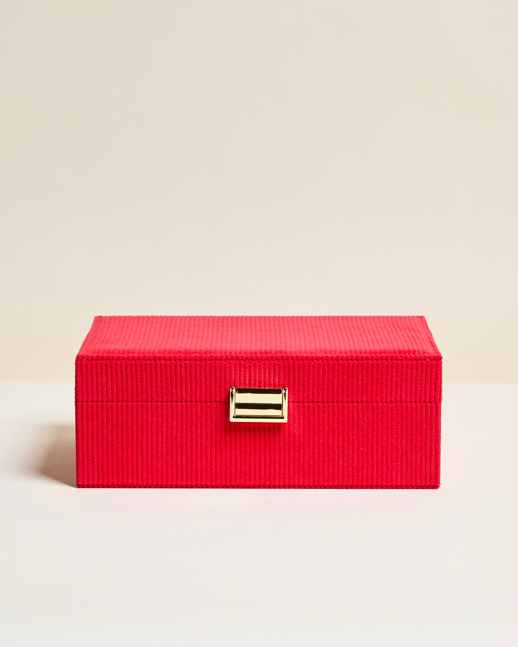 Louise corduroy velvet jewellery box