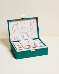 Louise corduroy velvet jewellery box